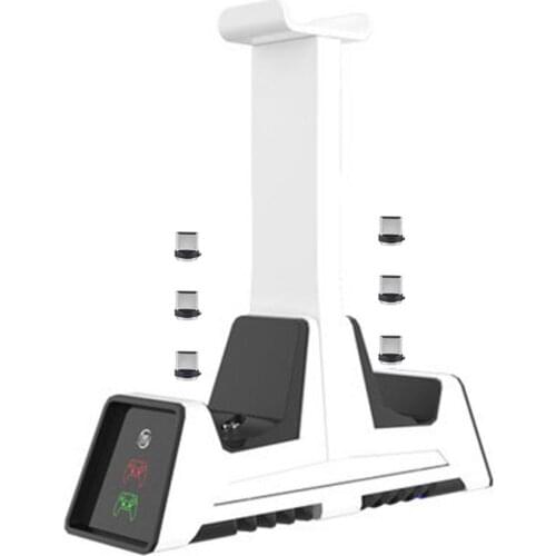 Magnetic Charging For PS5 Multi-function Charging Base Headset Storage Rack Controller Charger Stand Adaptor