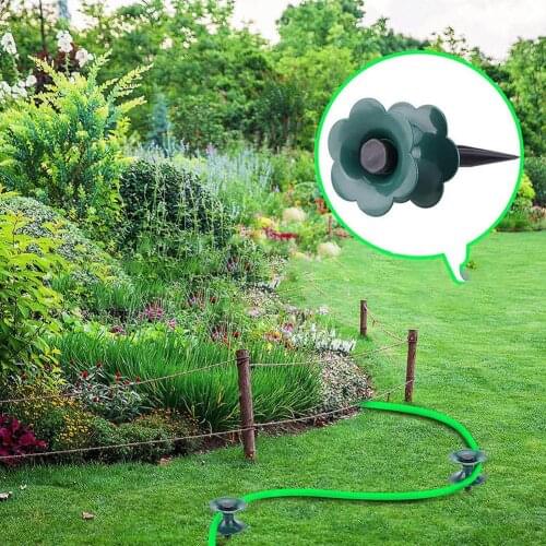 Garden Hose Guide Spike Garden Tube Pipe Hose Holders Groud Stakes Drip Irrigation Fittings Brackets Water Hose Guide Peg Stake