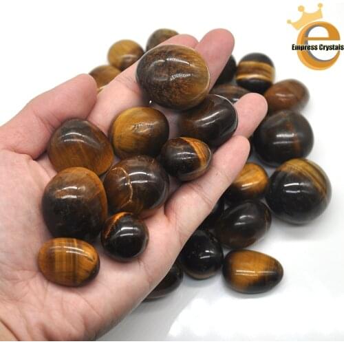Natural Round Tiger Eye Crystal Tumbled Bulk Healing Mineral Specime Gemstones Gem Raw Aquarium Decoration Gift