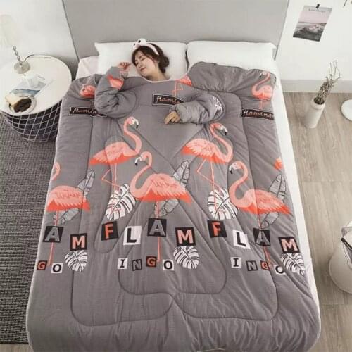 Creative 10 styles stocks winter Lazy Quilt with Sleeves family Blanket Cape Cloak Nap Comforter Dormitory Mantle Covered Duvet