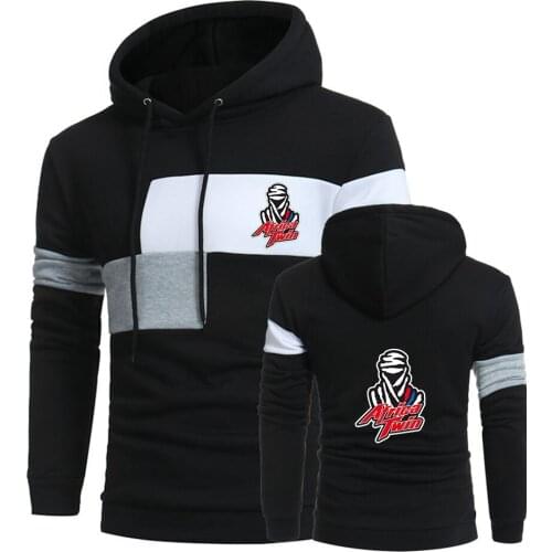 Africa Twin Crf 1000 L Printing Spring 3 Color Patchwork Splice Pullover Male Fashion Cotton High street Hip Hop Hoodies