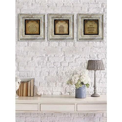 Framed Stone Wall Decor Table Board 3 Piece 20X20 Cm Ayetel Evil Eye Blessings Traditional Authentic Regional Orginal High quality