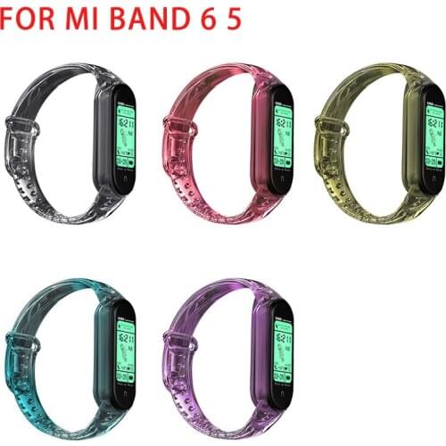 Strap For Xiaomi Mi Band 5 6 watch band Creative discolor style Silicone bracelet replacement For XiaoMi band 6 5 Wristband