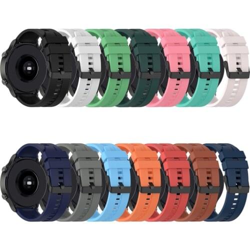 20mm 22mm Silicone Strap for Huawei Watch GT GT2 pro Honor Magic 2 Soft Sport Bracelet Wrist Band for Samsung Galaxy Watch 46mm