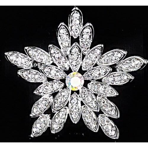 Christmas Fine Jewelry Brooches for Women 925 Silver Party Luxury Stars Brooch Jewelry Trendy Christmas Party Brooches Unisex