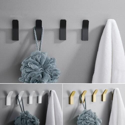 Self-adhesive Kitchen Storage Towel Hook Clothes Bag Hanger Hook for Bathroom Modern Wall Hanger Hook Bath Accessories