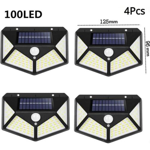 100\114 LED Solar Light IP65 Outdoor Light Human Body Sensor Solar Lamp automatic adjust brightness Garden Street Light 5z
