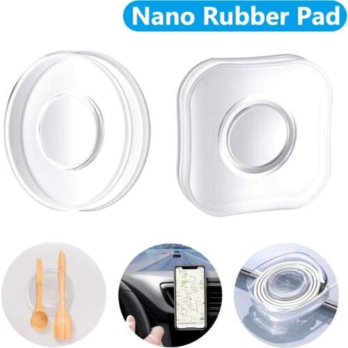 Universal Magic Nano rubber pad No Trace Magic Nano Casual Paste Rubber Pad Wall Stickers for Kitchen Car Phone Holder Gel