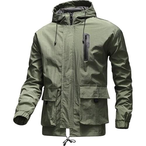 YGWLGG Men's Hooded Trench Coats