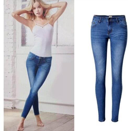 Europe and the United States fashion 2017 New Stretch Tight jeans ladies Jeans girl jeans ladies Waist pants Jeans