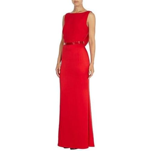 Vestidos de festa longo dress party robe de soiree red long evening elegant dress 2019 new fashion sexy backless free shipping