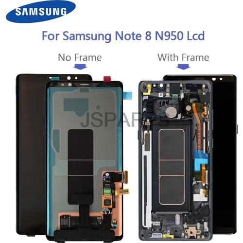 Original Super Amoled For Samsung Galaxy Note 8 N950 N950F N950U LCD Display Touch Screen Working With Black Spot Replacement