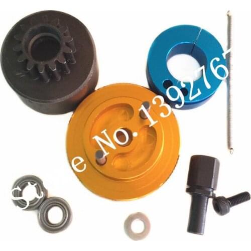 1set Flywheel Clutchbell 14T Tooth Clutch Bell with Ball Bearings 10*5*4mm 102273 122273 For Nitro Powered RC Car Engine parts