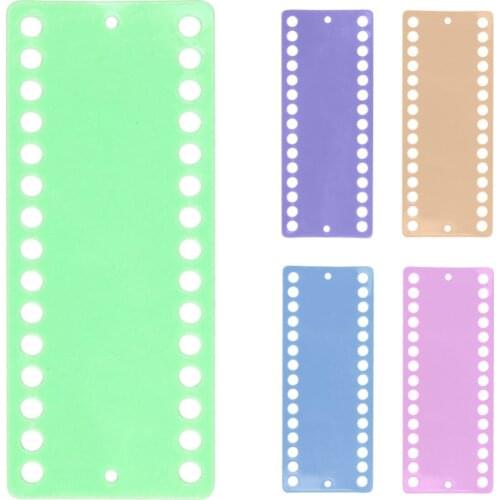1pcs Floss Sorting Tools For Cross Stitch Plastic Needlework Project Card 30 Positions Jelly Color Floss Tread Yarn Organizer s