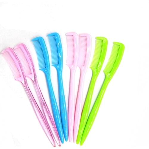 100 pcs high quality small eyebrow comb mini cosmetic comb for false eyelashes eyebrow brush BJD comb