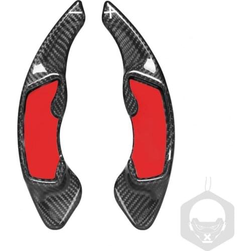 2Pcs/Set Paddle Shifter Corrosion-resistant Anti-scratch Black Carbon Fiber Steering Wheel Paddles Shifter for Toyota 86