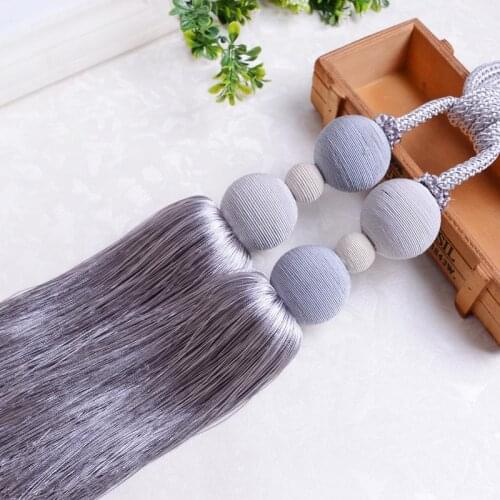 2pcs/lot Home Decoration Window Curtain Accessories Gourd Double Hanging Belt Ball Curtain Strap Tassel Buckle Kwastjes Rand