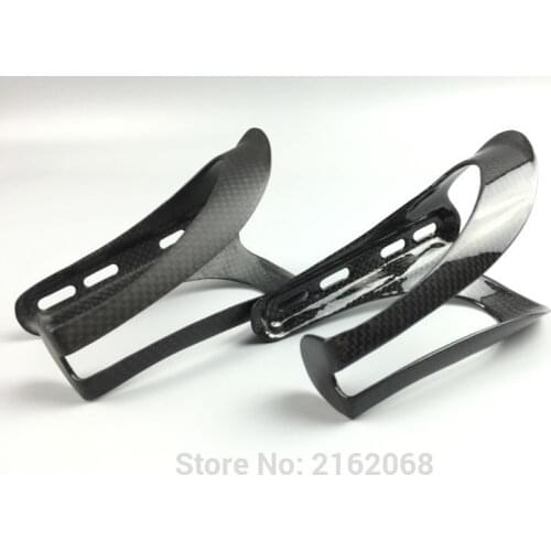 2pcs New Road bicycle full carbon drink water bottle cages matte Mountain bike 3K carbon fibre bottle holder MTB parts Free ship