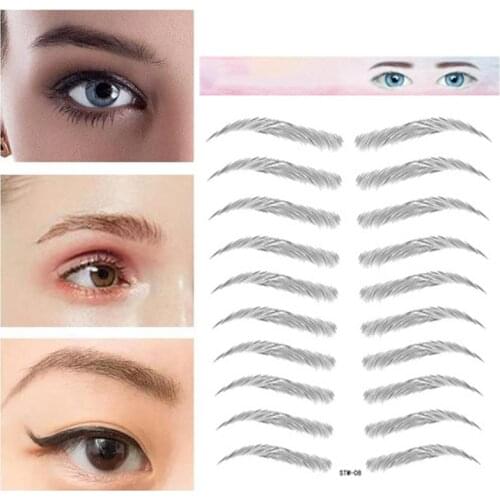 4D Imitation Ecological Eyebrows Tattoo Eyebrow Sticker Ecological Waterproof Hair-like Eyebrow Authentic Eyebrow Tattoo