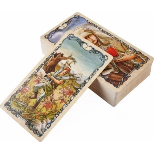 78pcs English Tarots Mucha Cards Deck Fate Divination Oracle Card Funny Family Board Game Party Game Playing Card Dropshipping