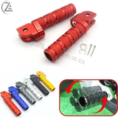 ACZ 1 Pair CNC Front Foot Pegs Footrest Adjustable Foot Rests for HONDA MSX125 MSX125SF CB150R CB300 CB400 CB500X CB650F CB1300