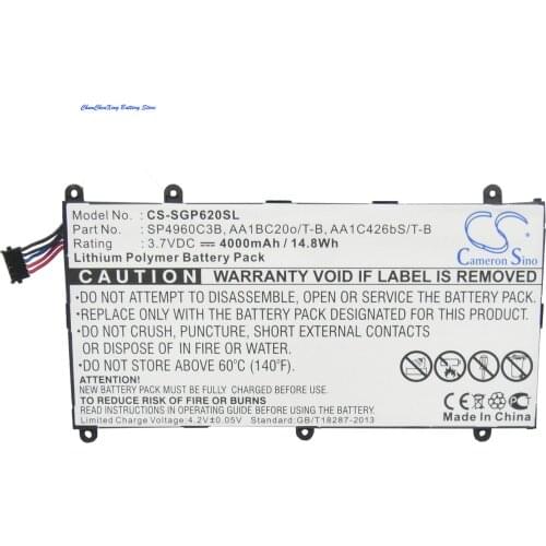 Cameron Sino 4000mAh Battery SP4960C3B for Samsung GT-P3100, GT-P3110, GT-P3113, GT-P6200, GT-P6201, GT-P6208, P6210, I705, T869