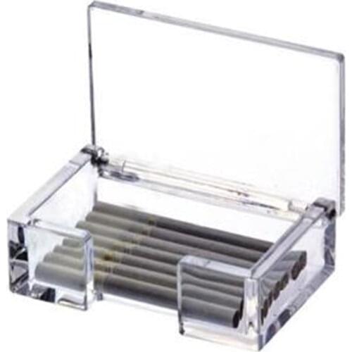 Acrylic Plastic Storage Case Clear Imitation Glass Cigarette Case with Lid