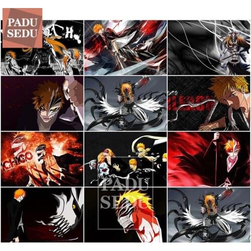 5d Diy Diamond Painting Japanese Anime BLEACH Poster Crystal Full Square Daimond Mosaic Paintings Embroidery Cartoon Home Decor