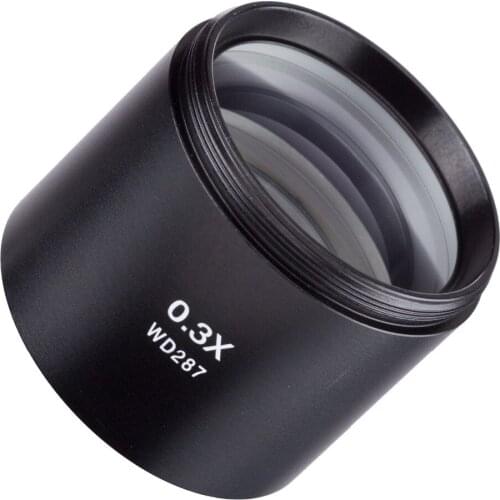 AmScope 0.3X Super Widefield Barlow Lens For SM Series Stereo Microscopes (48mm) SM03