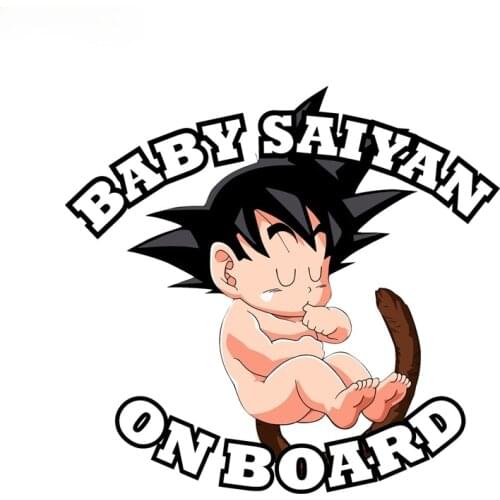 Car Stickers Baby on Board Goku Decals Styling Accessories Motorcycle Helmet Decal High Quality KK Vinyl Cover Scratches PVC