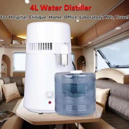 FREE SHIPPING)220V/110V Osmosis Water Distiller Ce Purifier Sale White Household Safest Pure Filter With Certification
