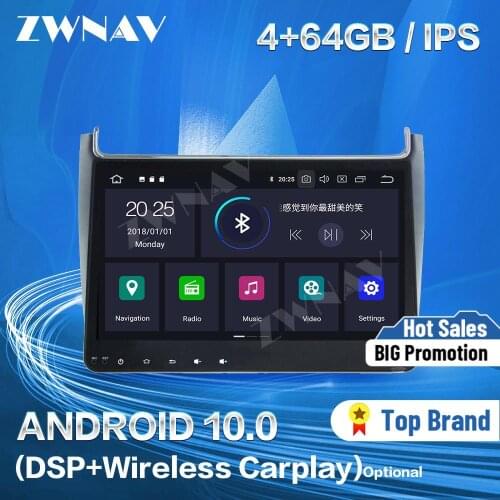Carplay For Volkswagen Polo 2015 Android 10 Multimedia Player Screen GPS Navigation Auto Audio Stereo Radio Recorder Head Unit