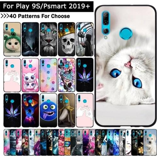 For Huawei PSmart P Smart Plus + 2019/Enjoy 9s mobile phone case Silicone TPU Cases Fashion Animal Cat Printing cover shell bags
