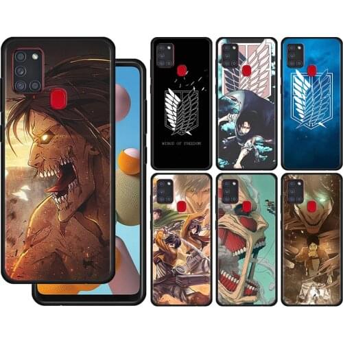 Anime Attack On Titan Girl1 Case For Samsung Galaxy A51 A12 A21s A22 A71 A31 A52 A32 A02s A11 A72 A41 A42 A01 A02 A21 Funda