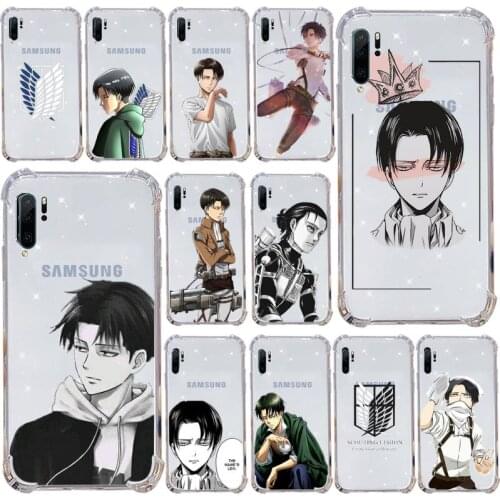 Attack on titan Phone Case Transparent For Samsung Galaxy A71 A21s S8 S9 S10 plus note 20 ultra
