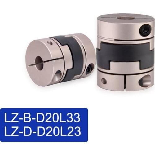 LONGWE LZ-B-D20L33 Rigid Flexible Shaft Coupler Oldham Coupling 5mm to 10mm Shaft for Motor Lathe Connect