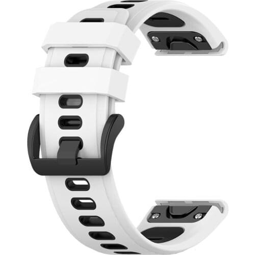 For Fenix 6S Wristband 20mm Quick Fit Silicone Double Color Watch Band Strap for Garmin Fenix 5S/5S Plus/Fenix 6S Pro