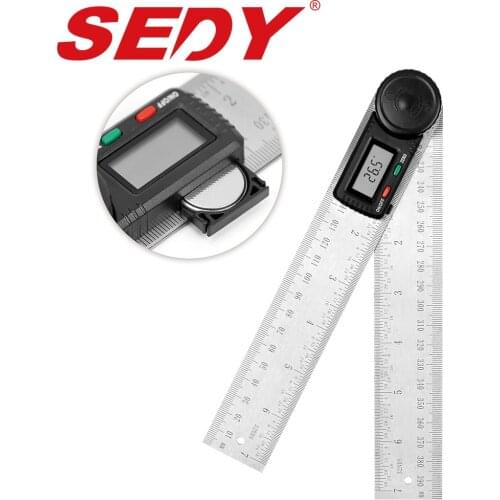 SEDY 8" Electronic Digital Protractor Inclinometer Meter Angle Digital Ruler Electron Goniometer Angle Flnder Measuring Tools