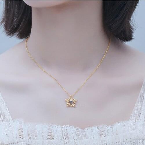 GorGor Necklace Women 925 Sterling Flower Originality Statement Minimalist Luxury Temperament Anniversary Fashion Jewelry A2147