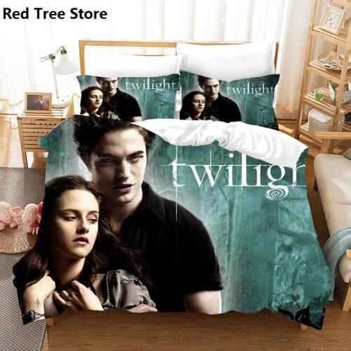 The Twilight Saga Custom Pattern Bedding Set 2/3pcs 3d Duvet Cover Pillowcase Quilt Polyester Home Textile Luxury Gift Bedspread