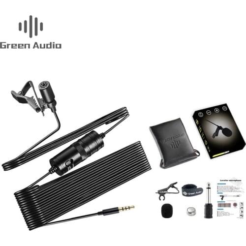 Mini Audio 3.5mm Lavalier Microphone for PC Gaming 6m Clip-on Condenser Lapel Microphone for Phone Recording DSLR Cameras Mic