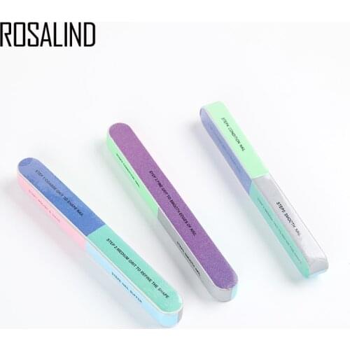 ROSALIND 1PC Multi-functional Nail Buffer Manicure Tool Nail Remover File Sanding Polishing accessories buffer
