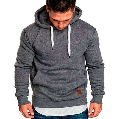 2021 Mens Hoodies Autumn Winter Joggers Fitness Casual Sweatshirts Coat Plus Velvet Keep Warm Hooded Solid Color Mens Clothes