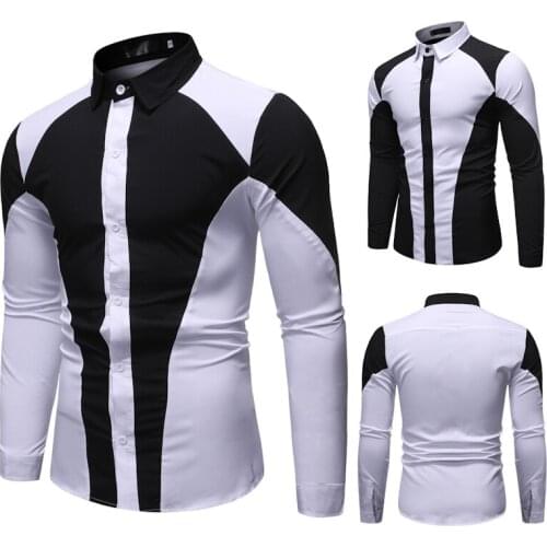 2021 Spring Autumn Features Shirts Men Casual Gold Shirt New Arrival Long Sleeve Casual Slim Fit Male Shirts mens shirts