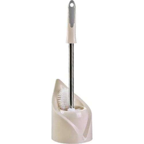 Stainless Steel Toilet Brush Holder Set with Base Cleaning Home Bathroom Hardware Kitchen Handheld Tool Cleaner Multi-function