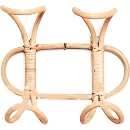Rattan Wall Hooks,Rack for Kids Garments Organizern,Clothes/Hat Hanging Hook,Rattan Hanger for Kids Room Decor