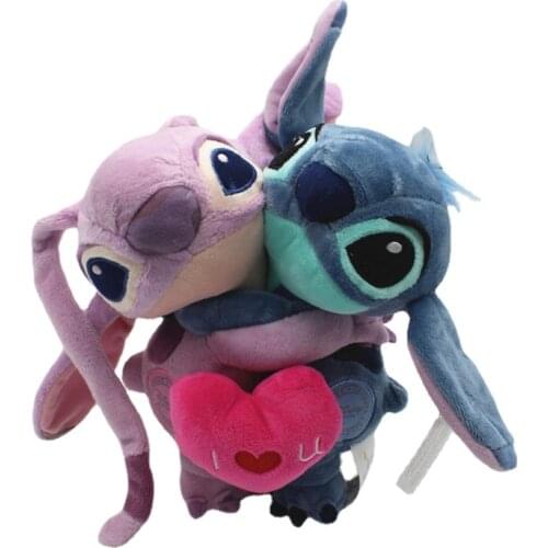 Genuine Disney Plush Toys Anime Lilo & Stitch Soft PP Cotton Stuffed Animals Cushion Pillow for Gifts