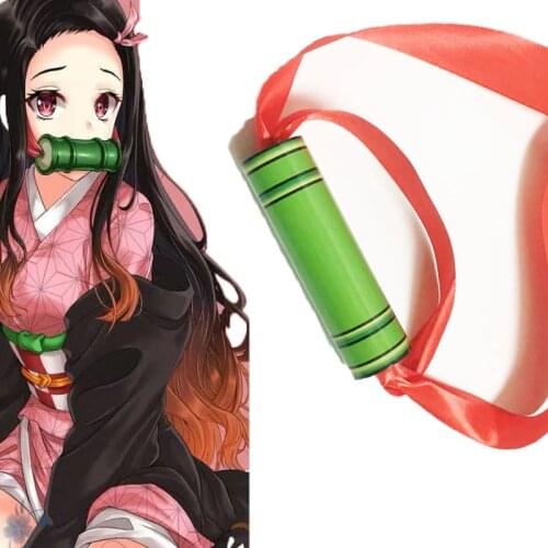 New Cospaly Demon Slayer Kimetsu no Yaiba Cosplay wood Bamboo tube Kamado Nezuko Woman Japanese Clothes Cosplay Costume prop