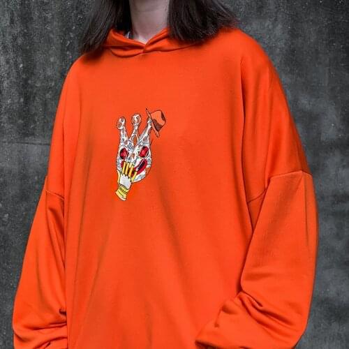 New Autumn Hoodie Women College Hoodie Cartoon Clown Print Hoodie Loose Hooded Pullover Casual Man Hoodie Harajuku Hoodie