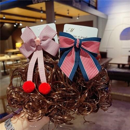 Oaoleer Fashion Kids Headwear Hair Accessories Colorful Butterfly Bow Wigs Hair Clip Princess Hair Ornament Headband Hair Clips